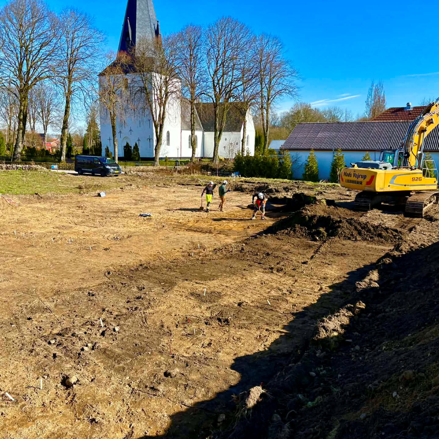 Åben udgravning i Rise