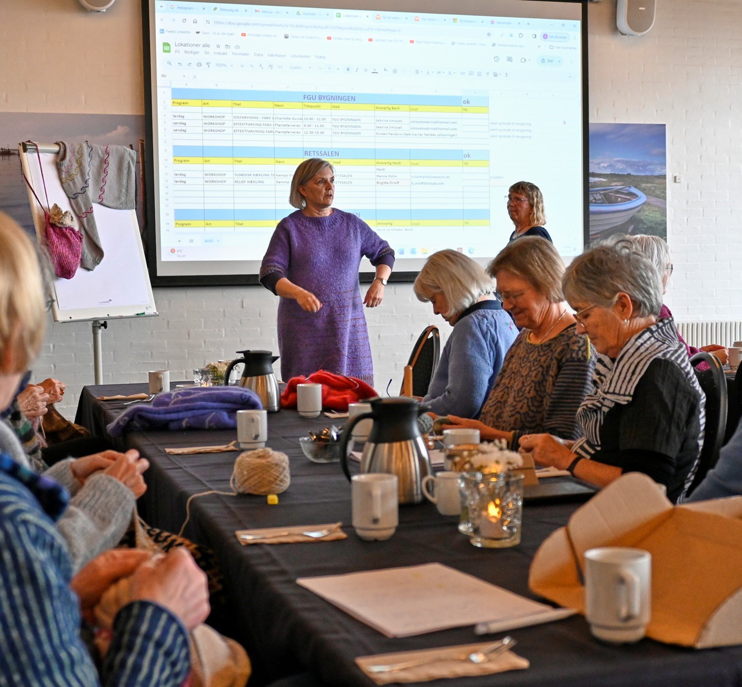 Cafemøde Fordeling af frivillige til Garnfestivalen