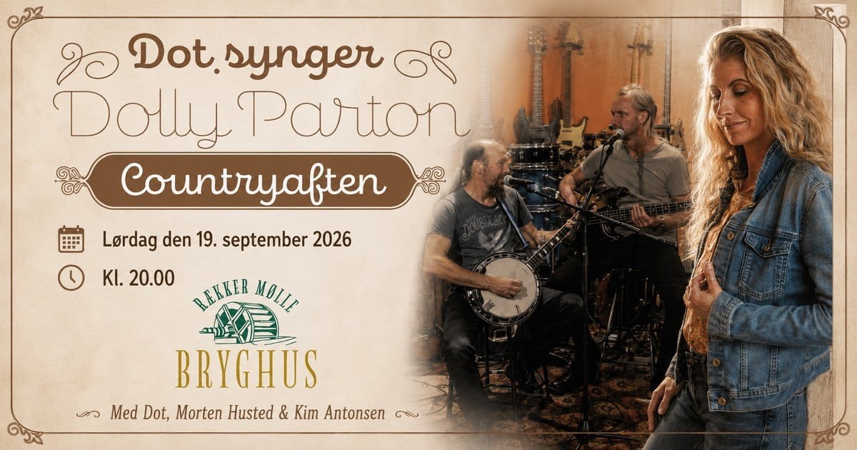Dot synger Dolly Parton - Countryaften på Rækker Mølle Bryghus