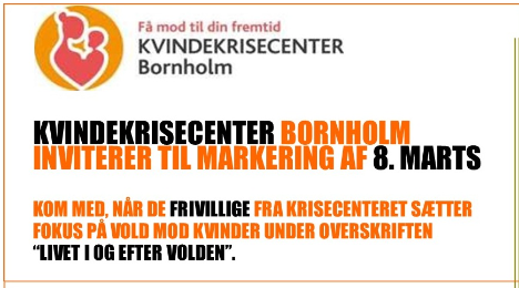 Kvindekrisecenter Bornholm & Kvindernes Internationale Kampdag