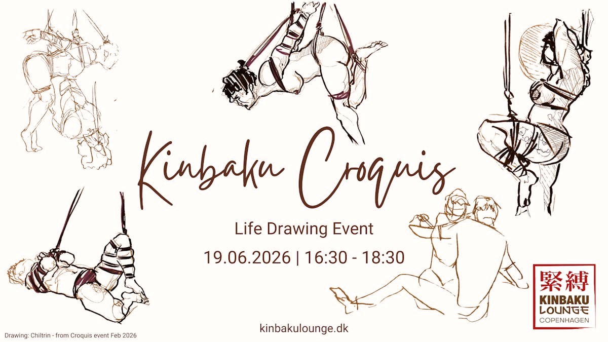 Kinbaku croquis - rope life drawing event