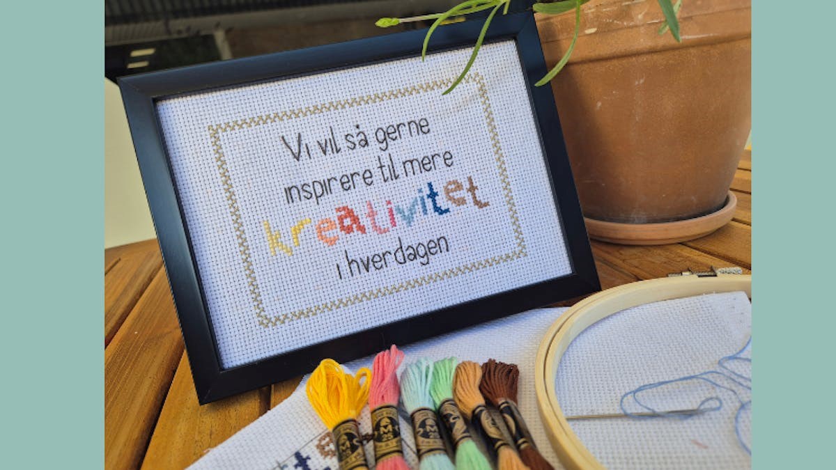 Korsstingsbroderi - Det gamle håndværk i moderne rammer