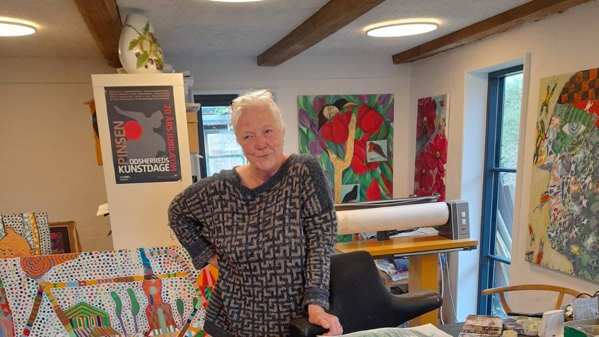 Inspirerende aften med strikkedesigner og billedkunstner Jorit Tellervo