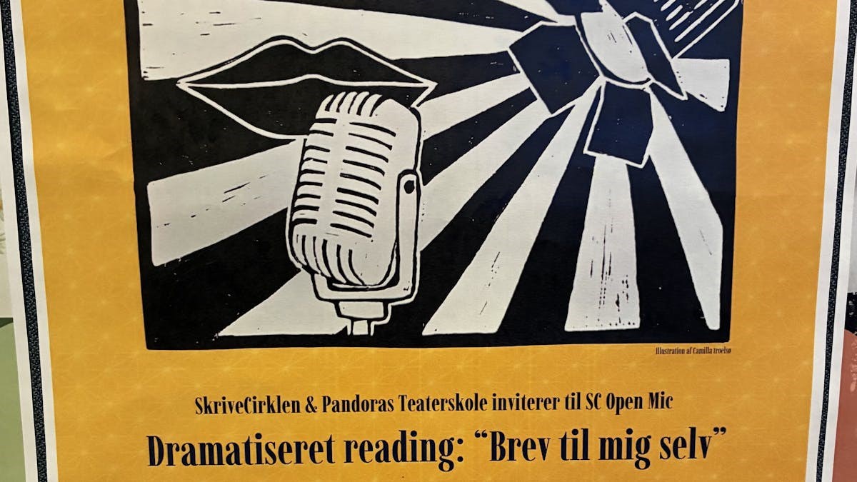 SC Open Mic med den Dramatiserede Reading: 'Brev til mig selv'