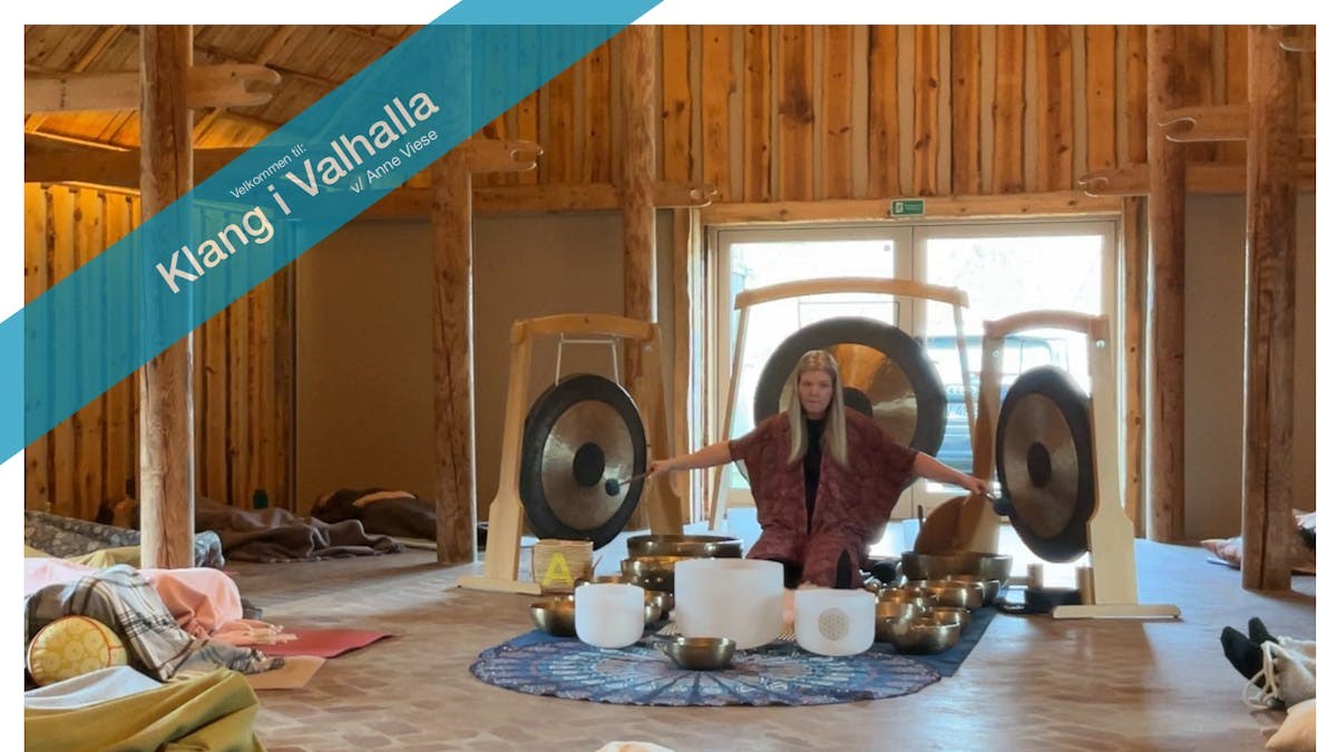 Nordsjælland: Fuldmåne-klang og gongbad i Valhalla med Anne Viese - d. 4. marts