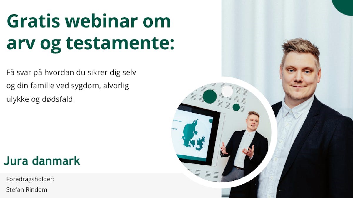Gratis online foredrag om arv og testamente den 9 marts kl. 20:00