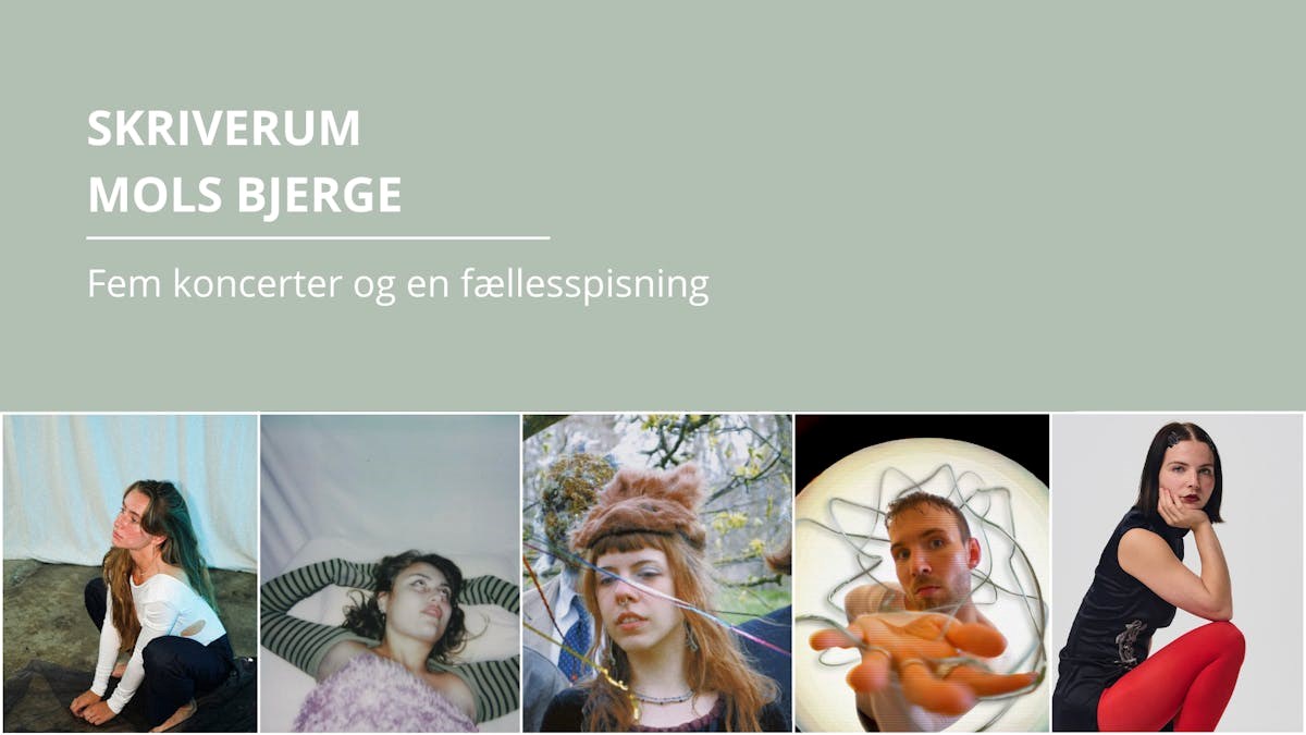 Skriverum Mols Bjerge // Fem koncerter og en fællesspisning