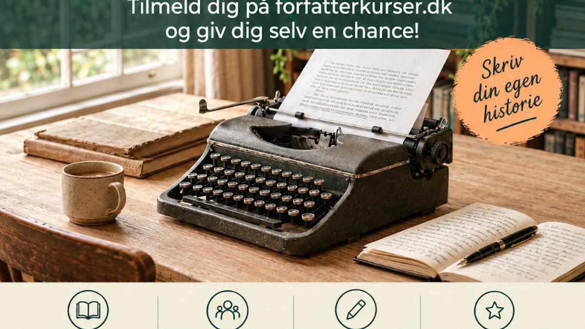 Har du en historie i hovedet, som du drømmer om at få skrevet ned på papir?