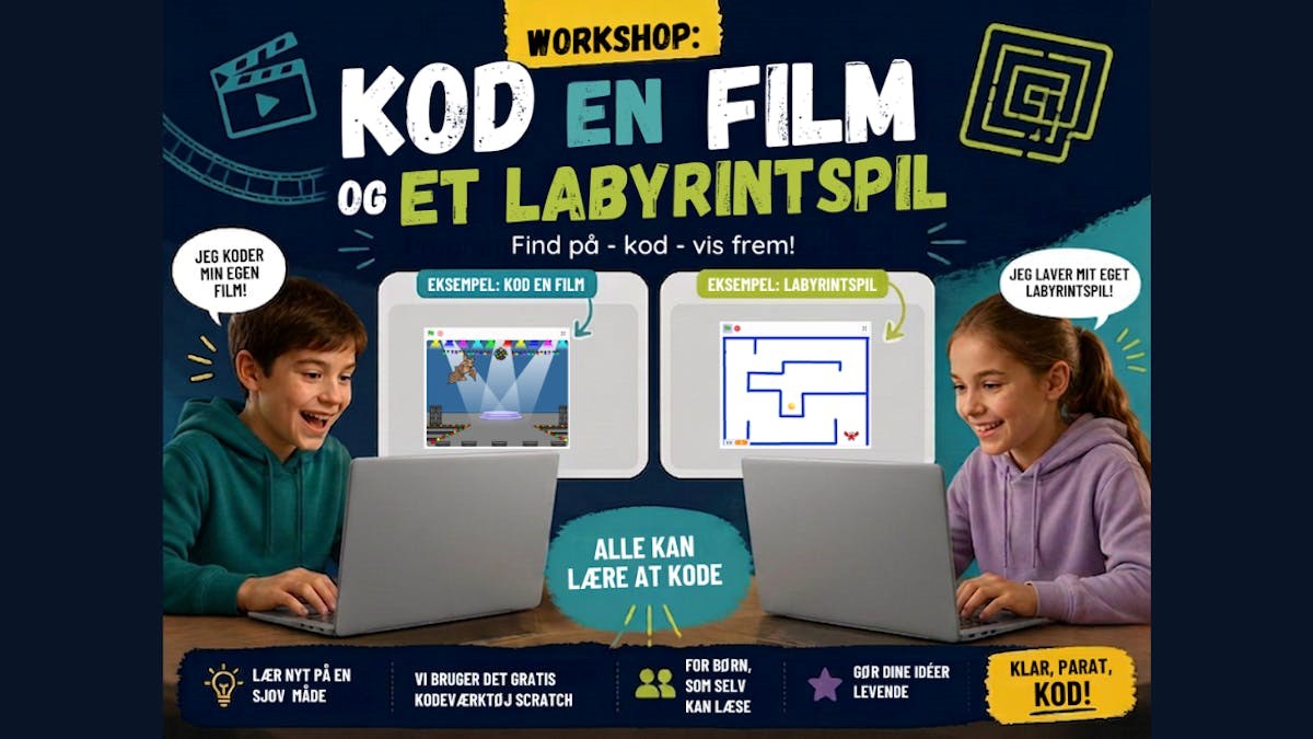 Lav din egen film og labyrintspil med Scratch