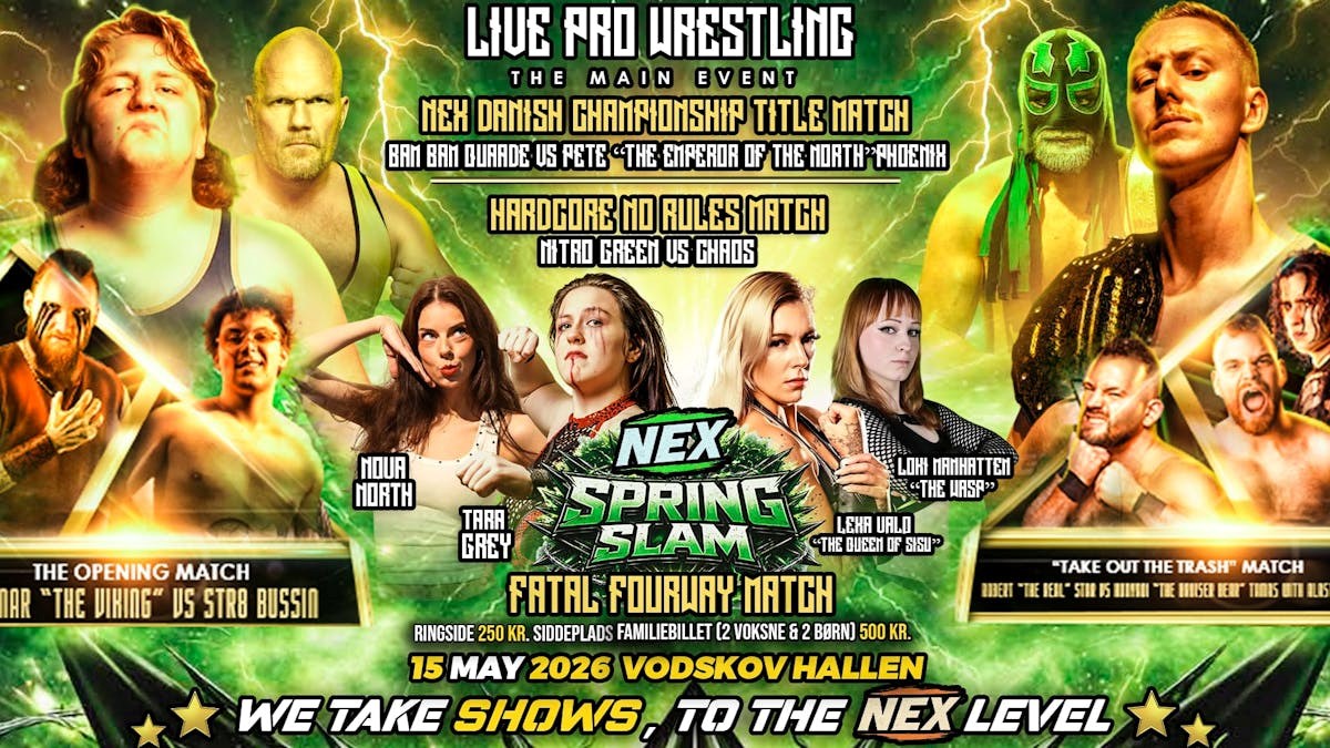Spring slam - wrestling i Vodskov