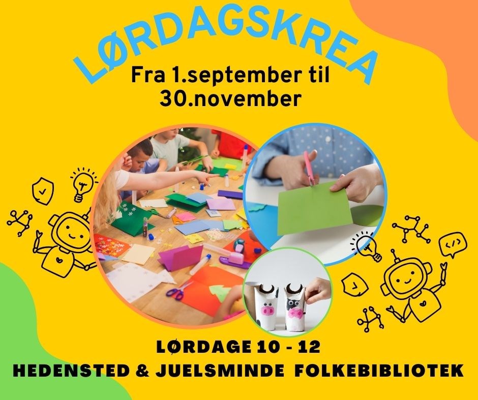LørdagsKrea på Hedensted Folkebibliotek