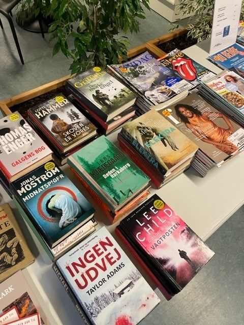Bogsalg på Vodskov Bibliotek sammen med loppemarked i VKI