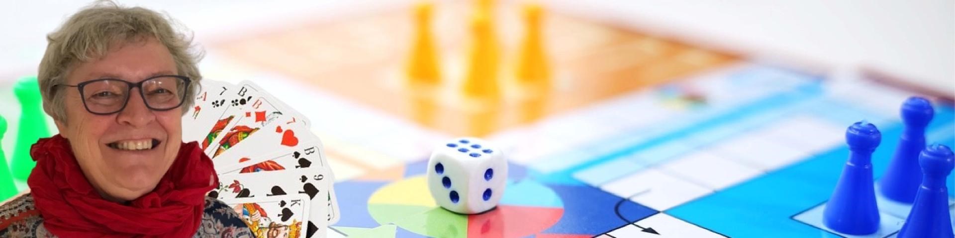 Spil kort eller brætspil med Anne
