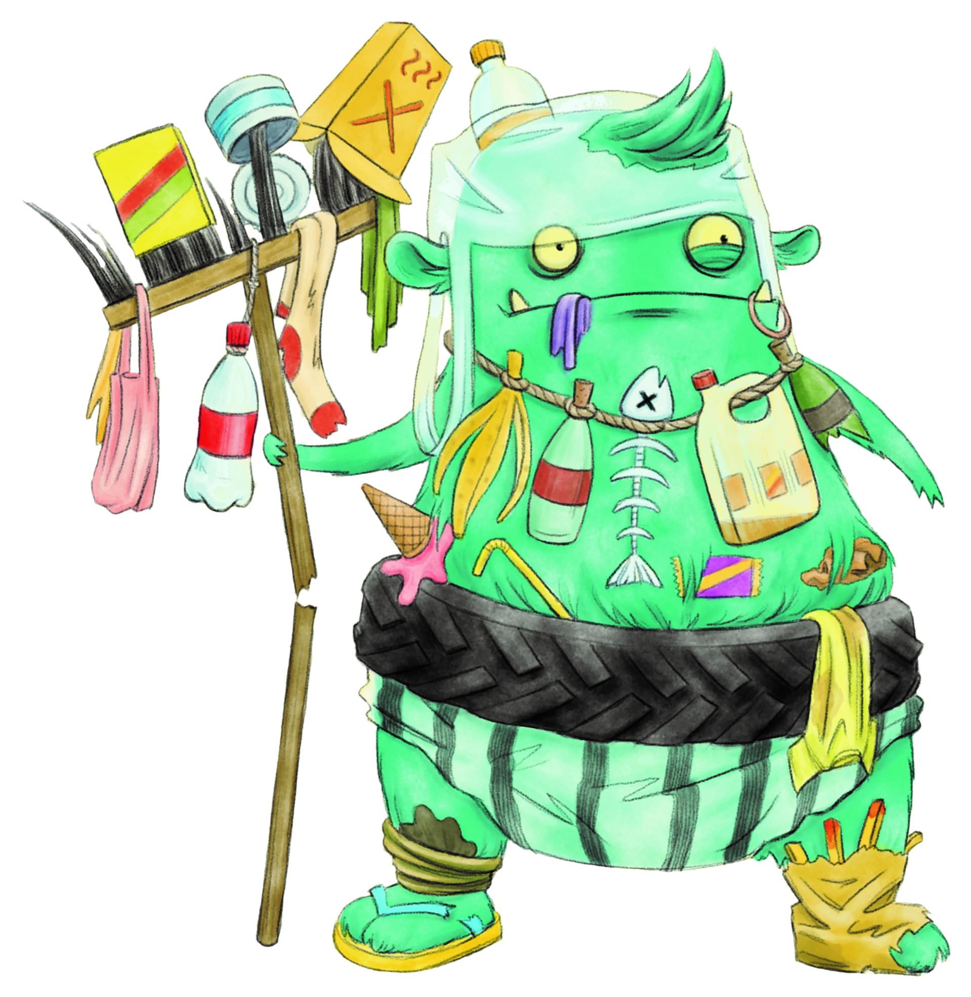 Skraldemonstre og sorteringshelte