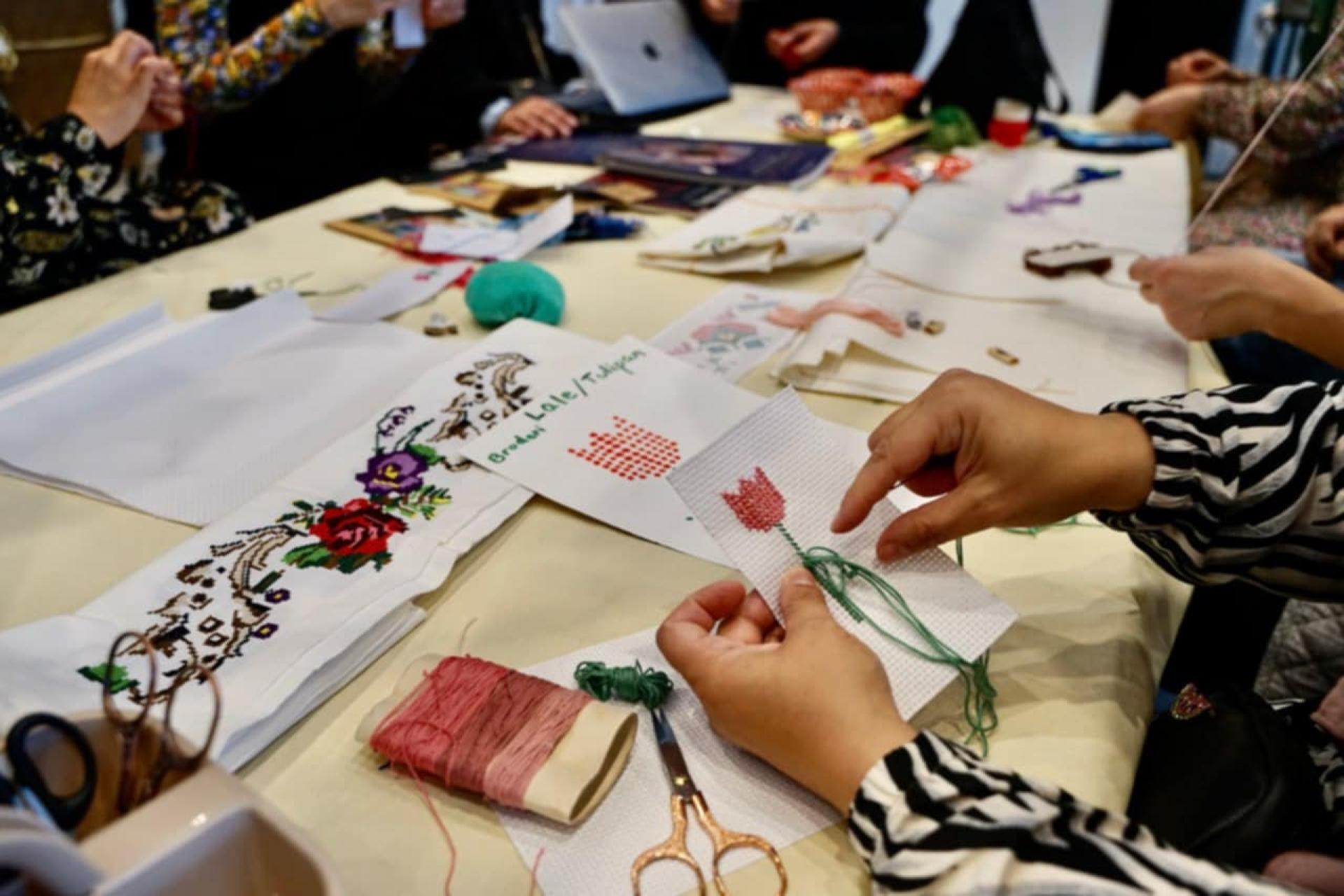 Kulturmøde i broderi