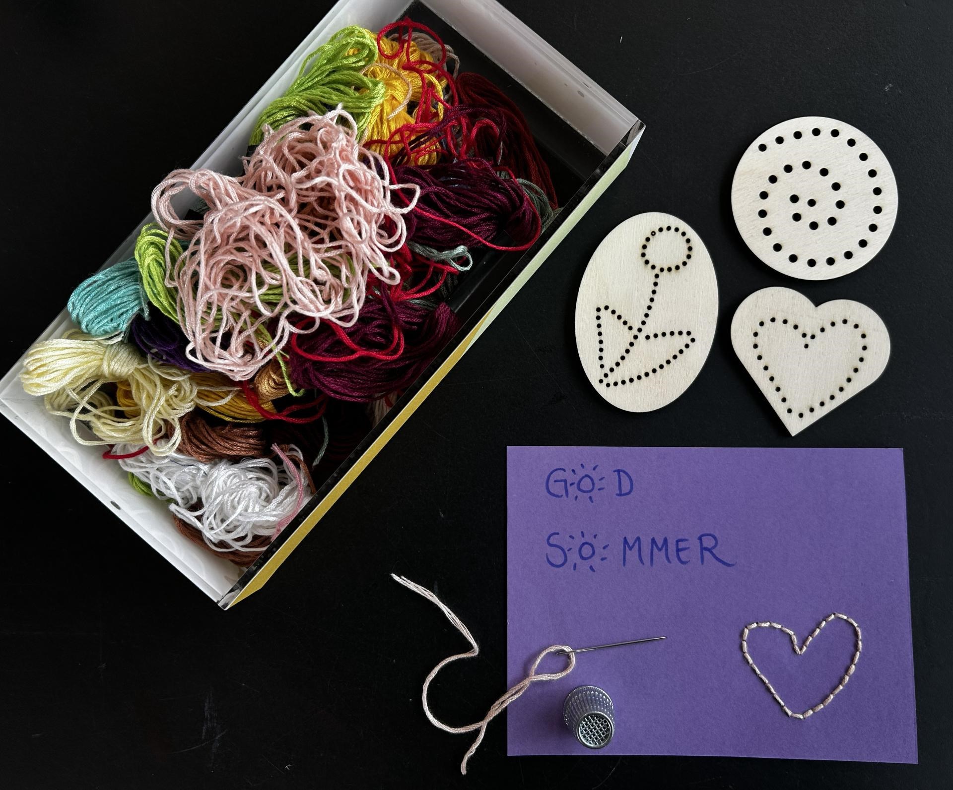 Broderede sommerhilsner
