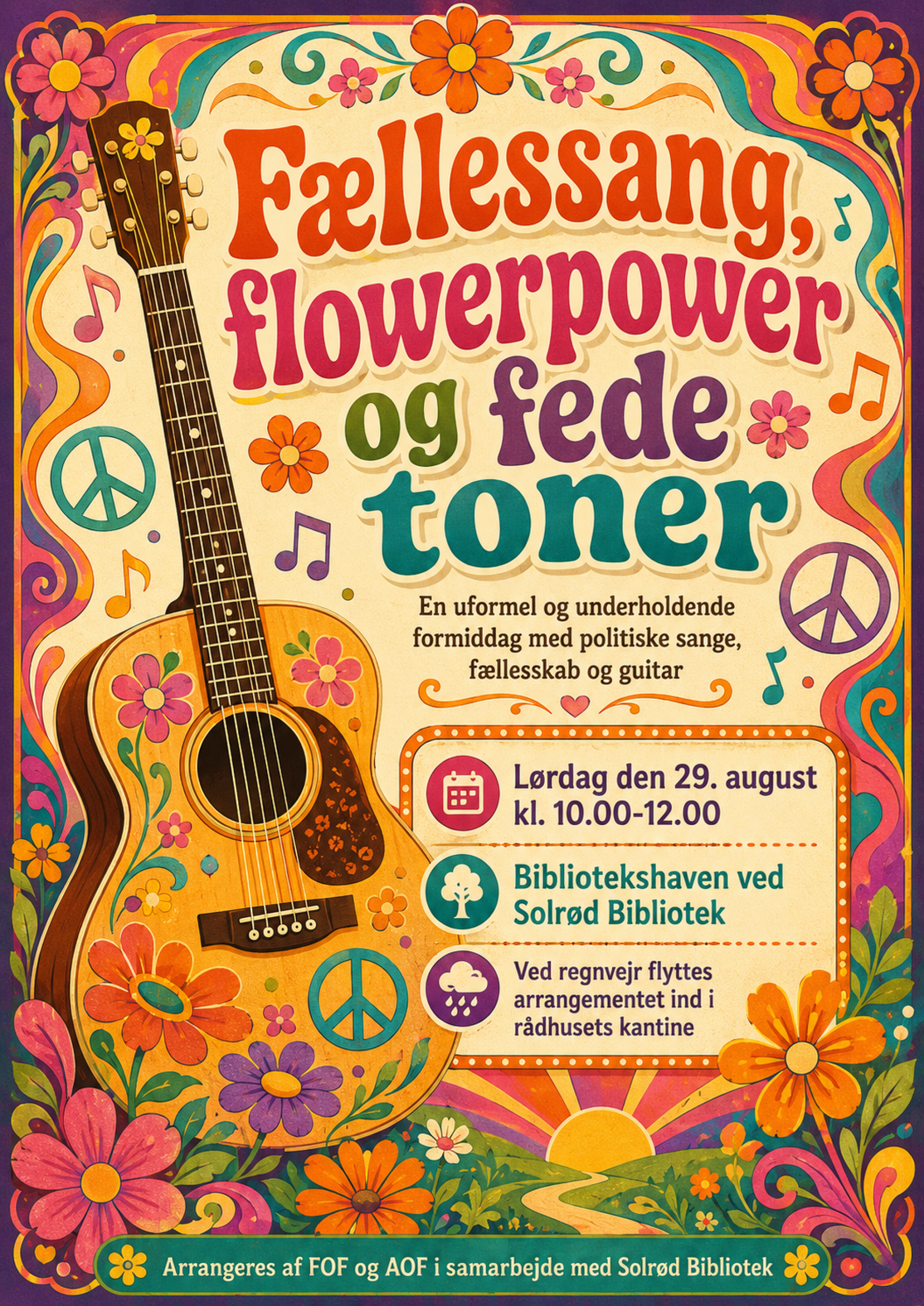 Fællessang, flowerpower og fede toner