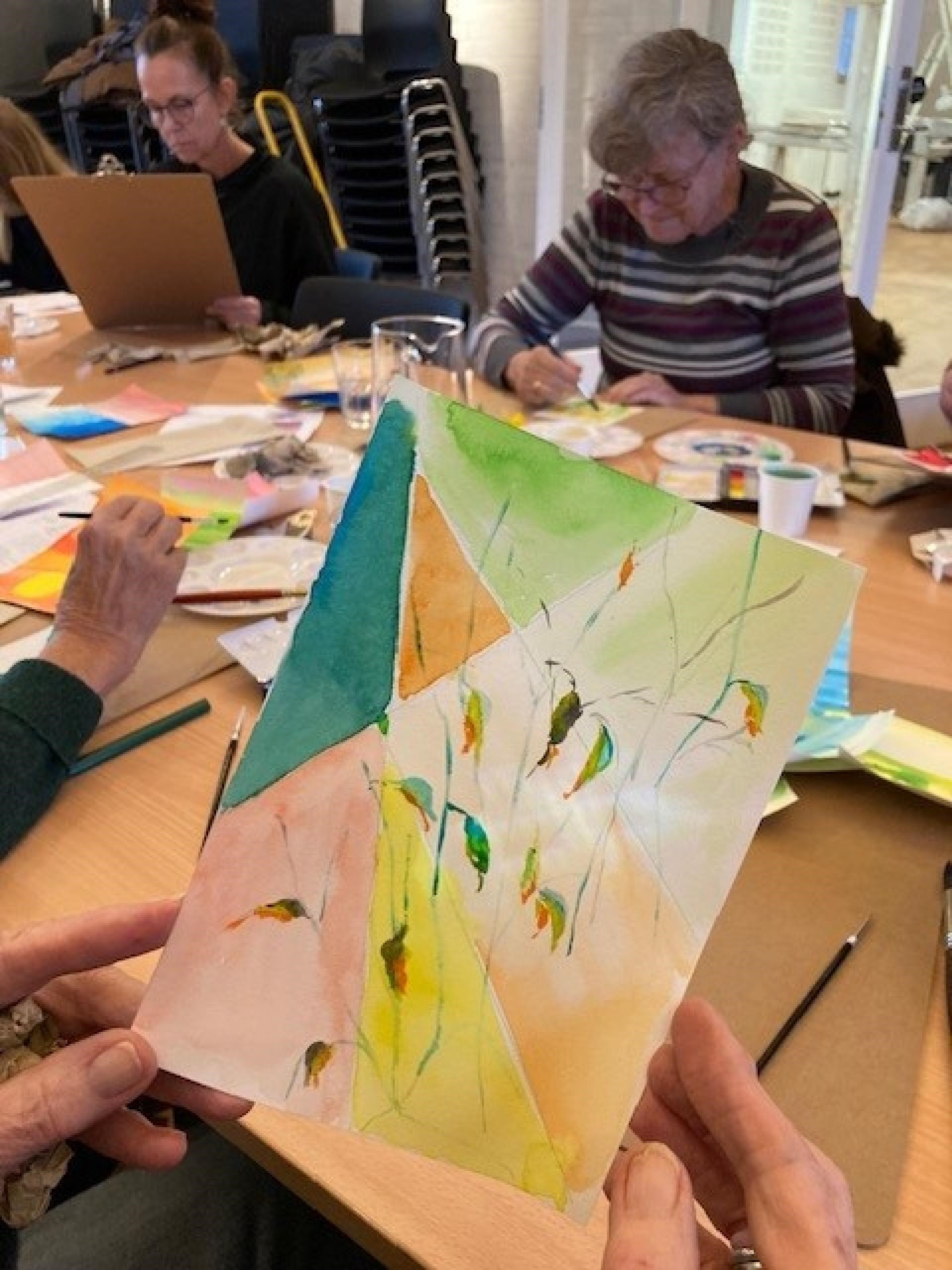 Akvarelworkshop i Vinge