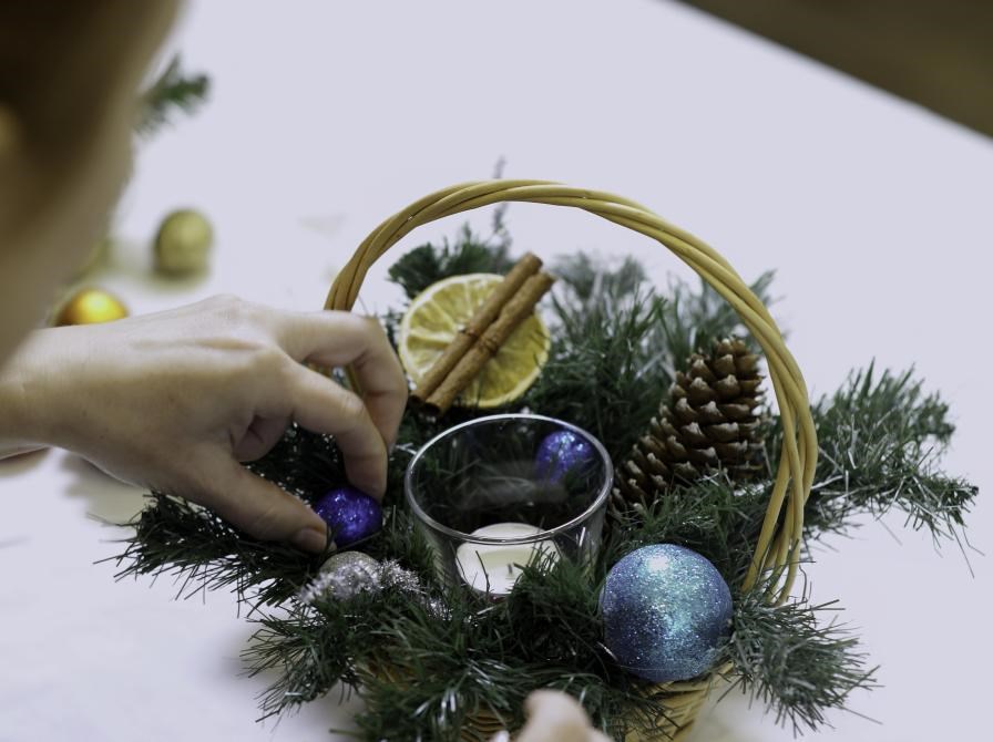 Juledekorationsværksted