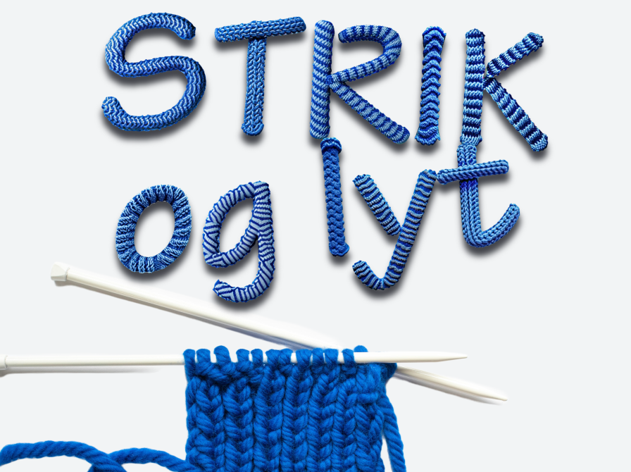 Strik og lyt på Hjallerup Bibliotek