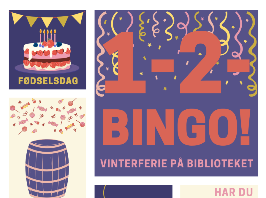 Én - to - vinterferiebingo!