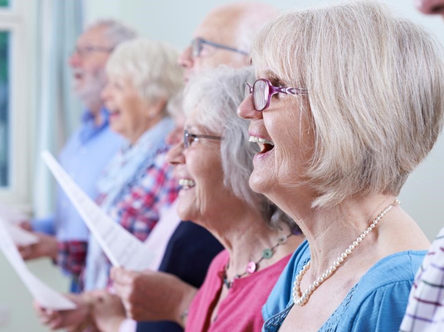 Fællessang på Industrien i Aarup
