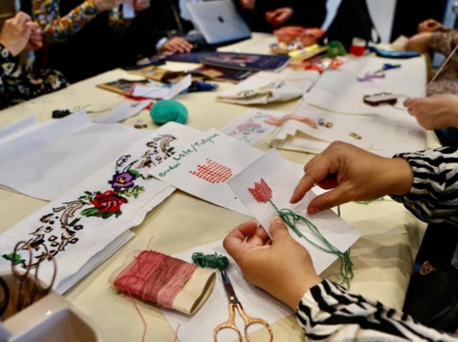 Broderi-workshop på Viby Bibliotek