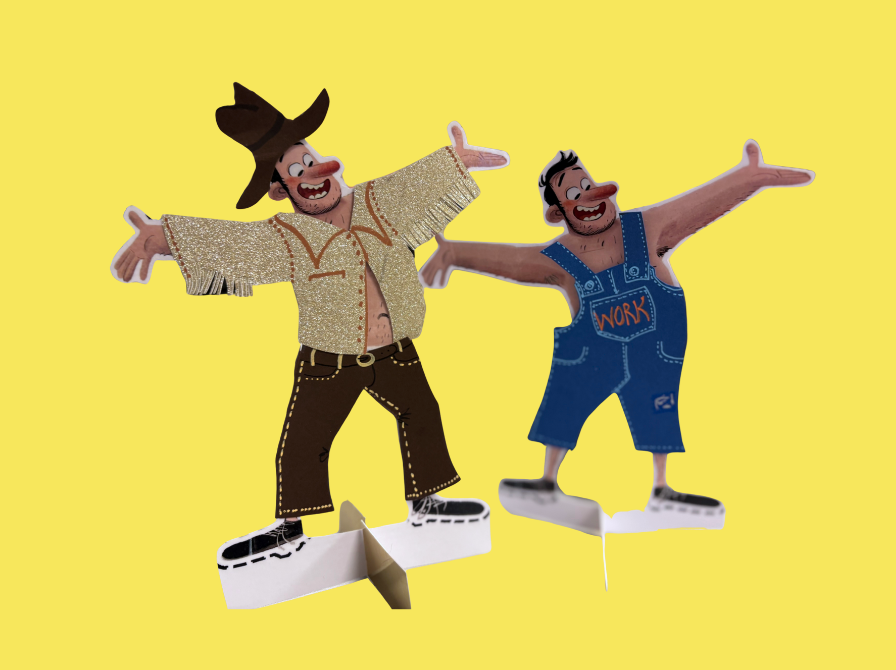 Sallys far påklædningsdukker