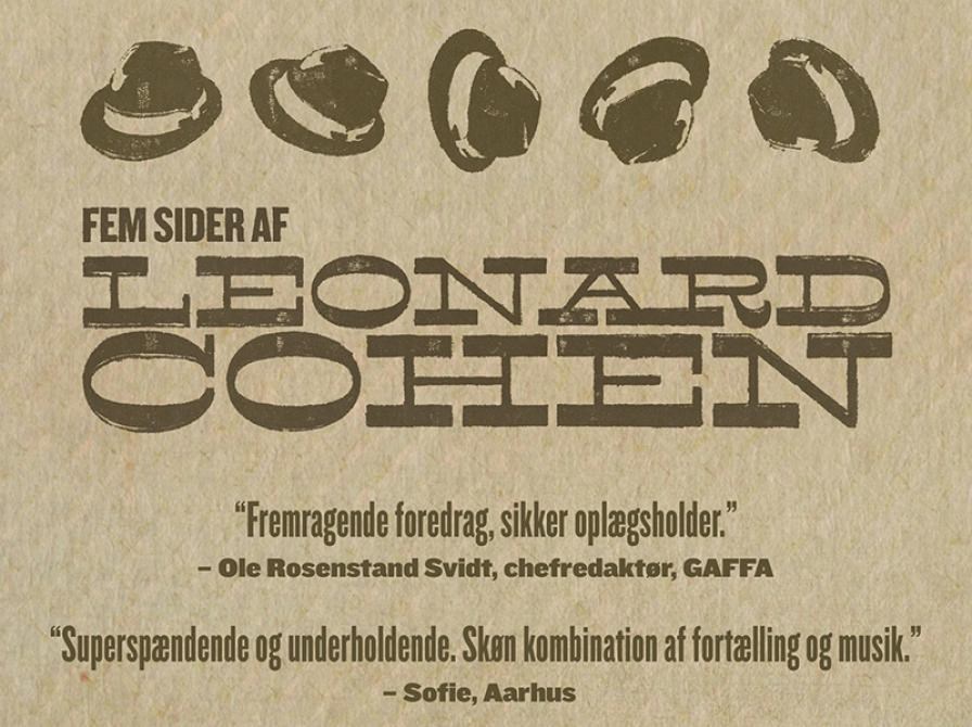 Foredrag: Fem sider af Leonard Cohen
