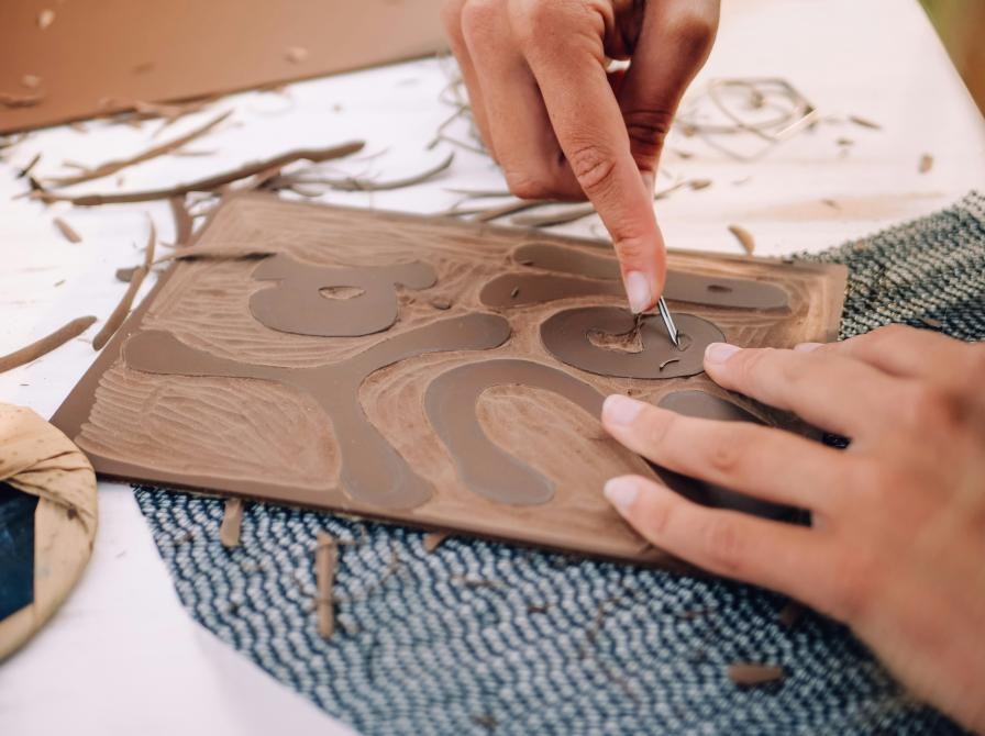 Lav flot linoleumstryk