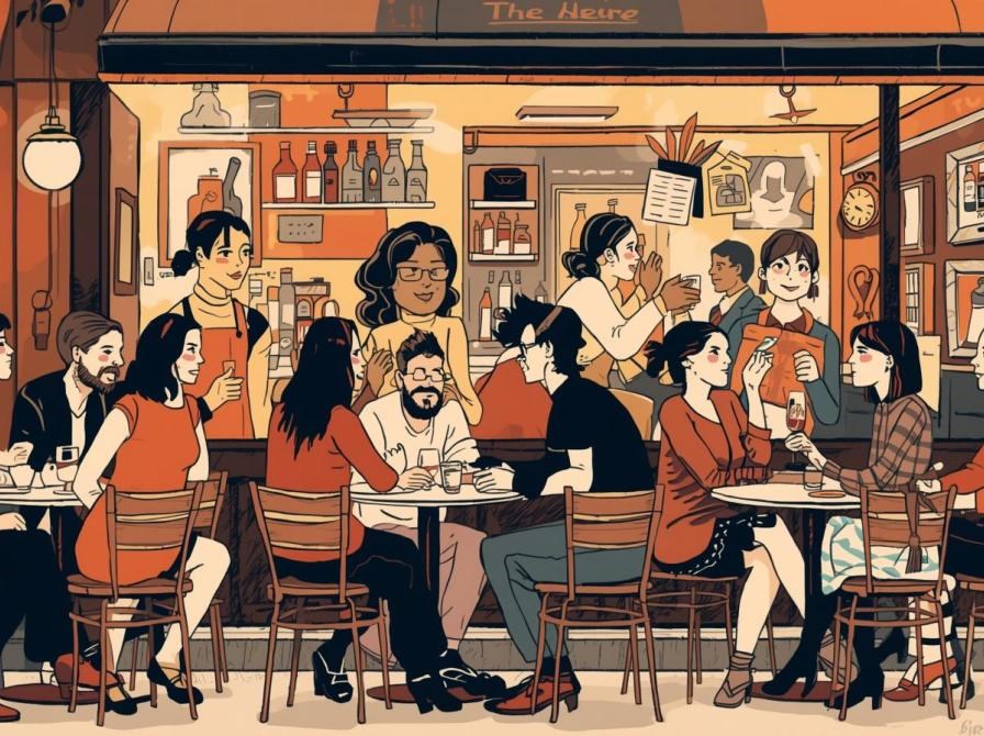 Samtale cafe på Folkehuset i Lystrup