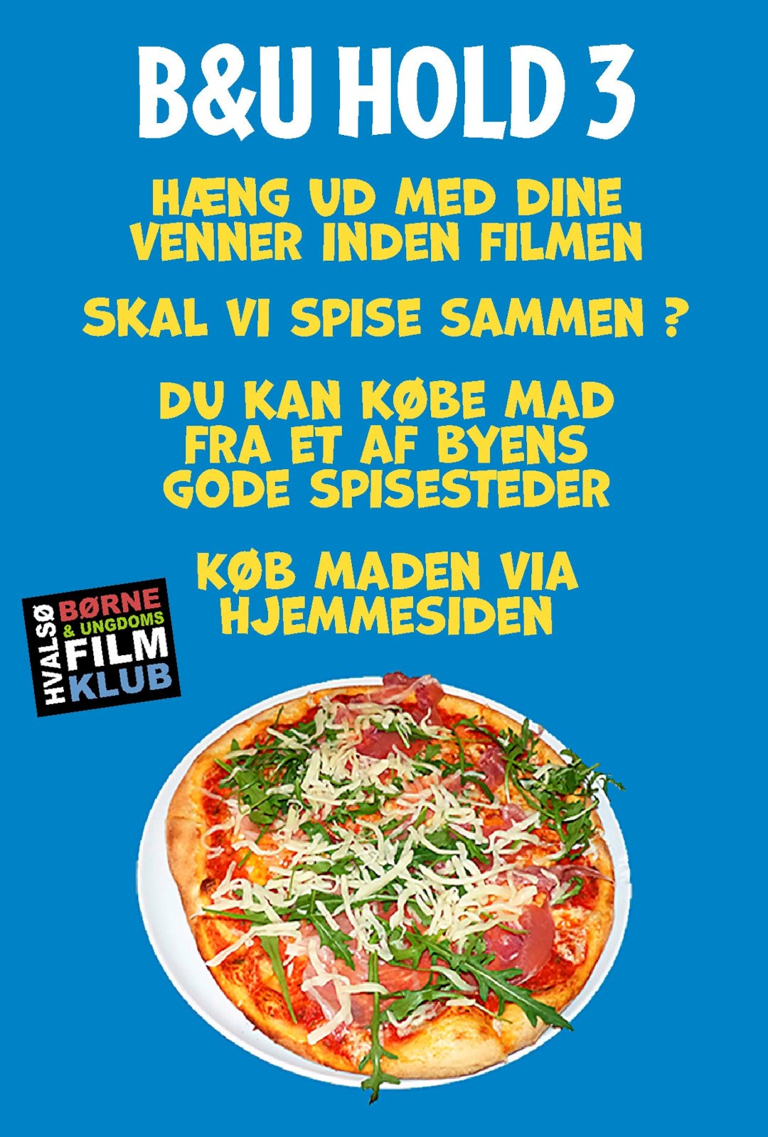 Børne- og Ungdomsfilmklub Hold 3 - Aftenmenu