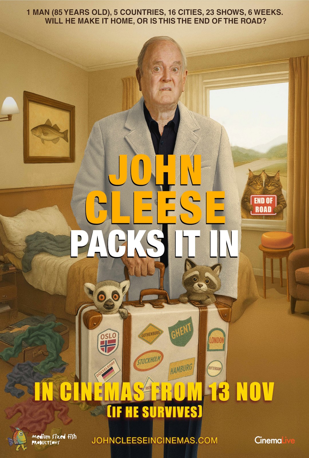John Cleese Packs It In