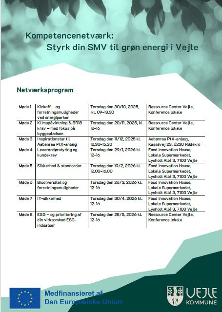 Kompetencenetværk: Styrk din SMV til grøn energi i Vejle