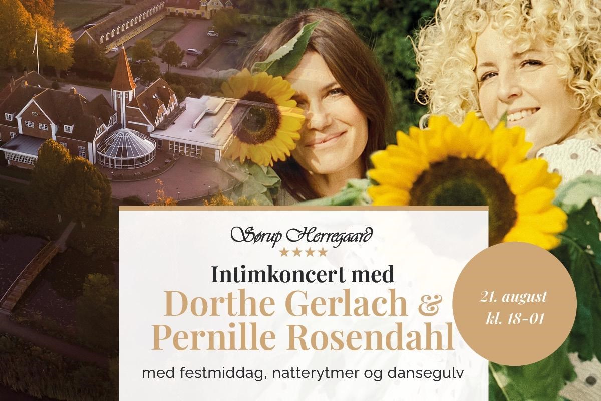 Intimkoncert med Dorthe Gerlach & Pernille Rosendahl incl. middag - 21/8