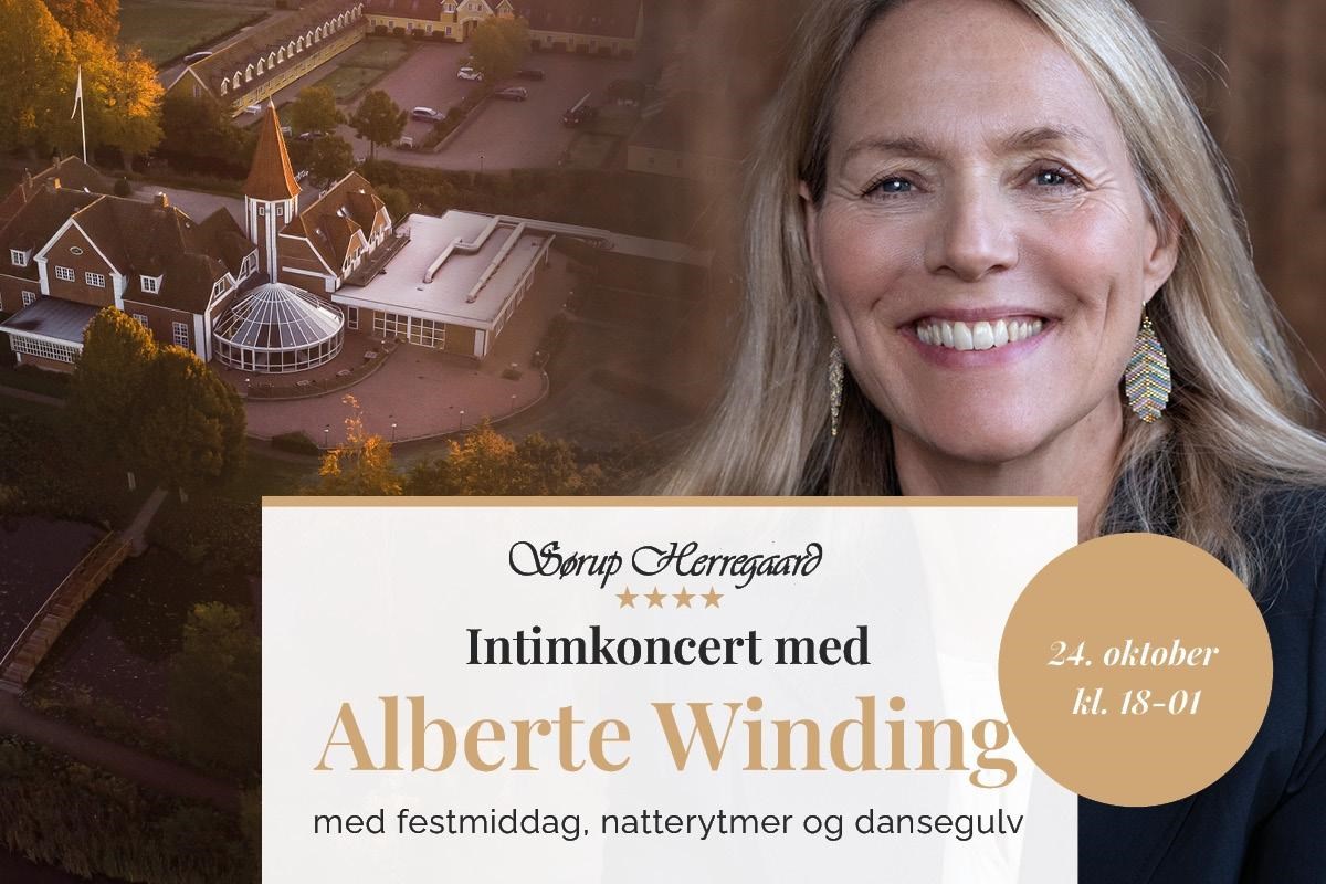 Udsolgt - intimkoncert med Alberte Winding incl. Middag - 24/10