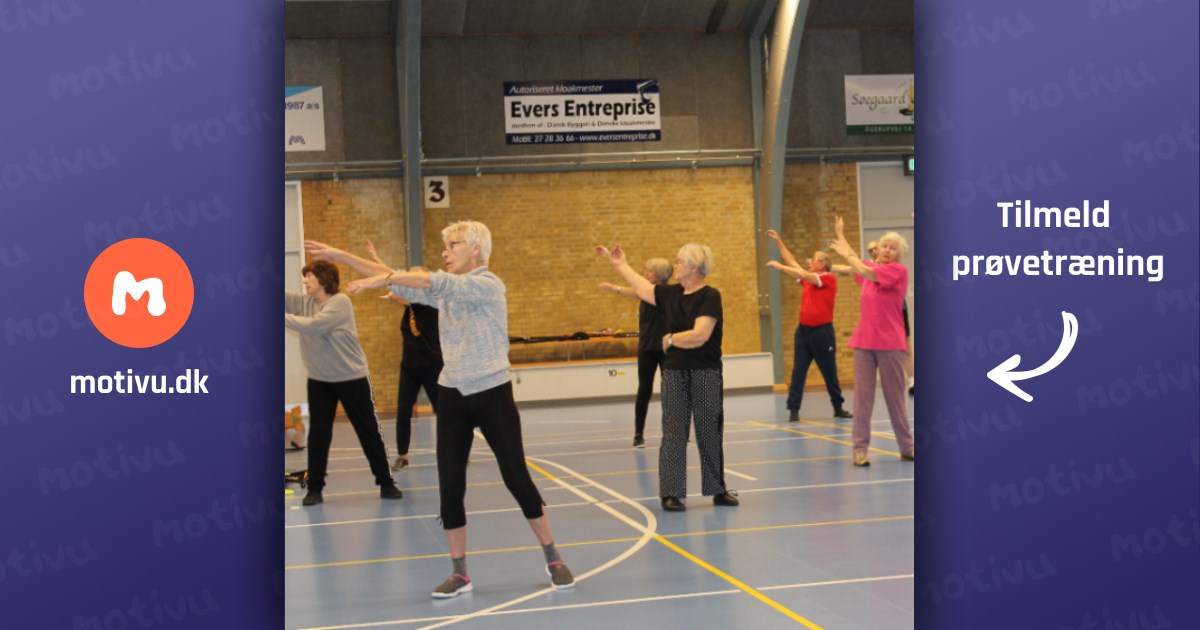 Motion for ældre. Gymnastik, billard, badminton mm