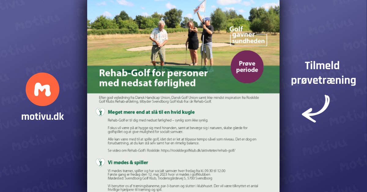Rehab-Golf for personer med nedsat førlighed