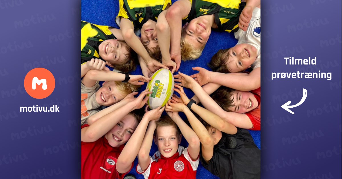 Udendørs rugby for aldersgruppen 10 år og op :-)