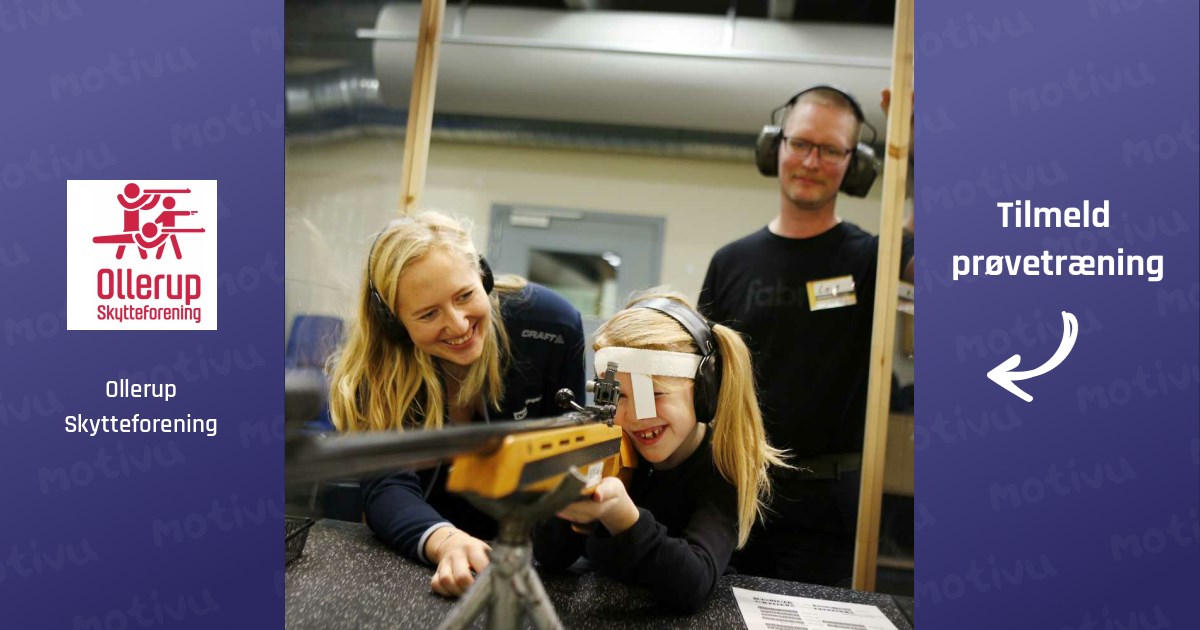 Prøve skydning med riffel og pistol