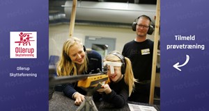 Prøve skydning med riffel og pistol