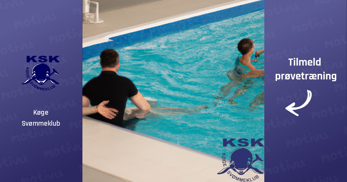 Far/mor og barn svømning. Herfølge