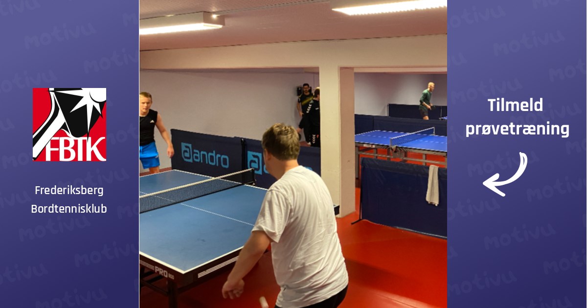 Bordtennis for damer og herrer (onsdag)