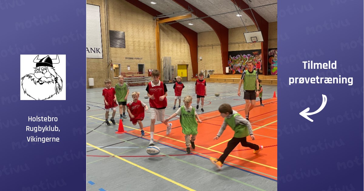 Indendørs Rugby ungdomstræning for alle (4-15 år)