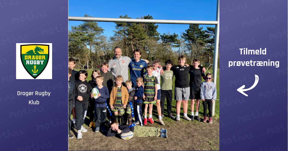 Udendørs træning - rugby for de yngste 5-8 år