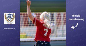 Udendørs fodbold for piger årgang 2017 og 2018