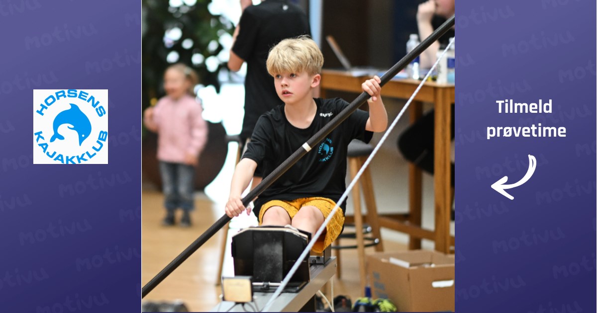 Indendørs kajak for unge (10-15 år)