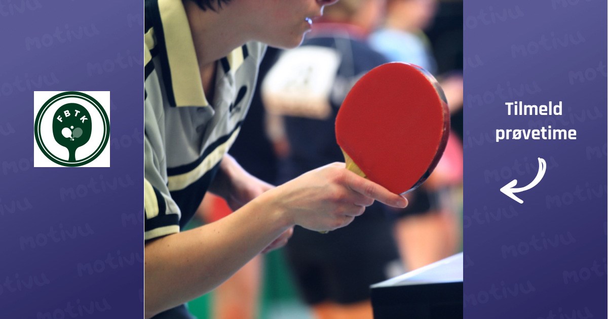 Bordtennis ungdom (over 10 år), nær Domus Vista