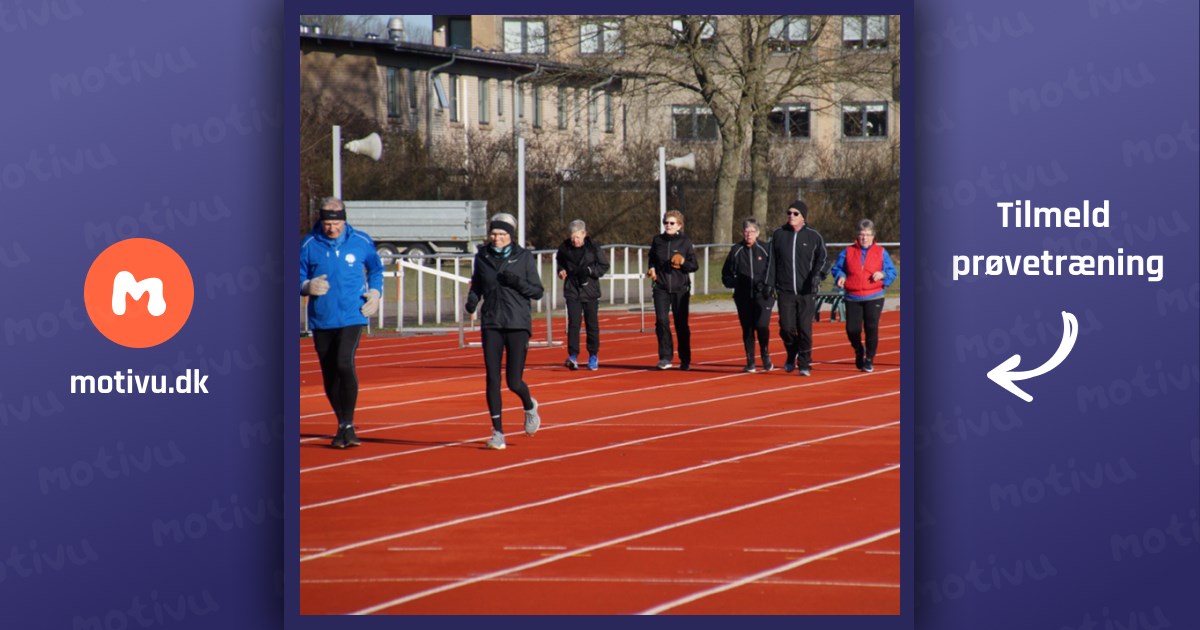 Motion for alle 60+, løb og gang (hurtig-langsom)