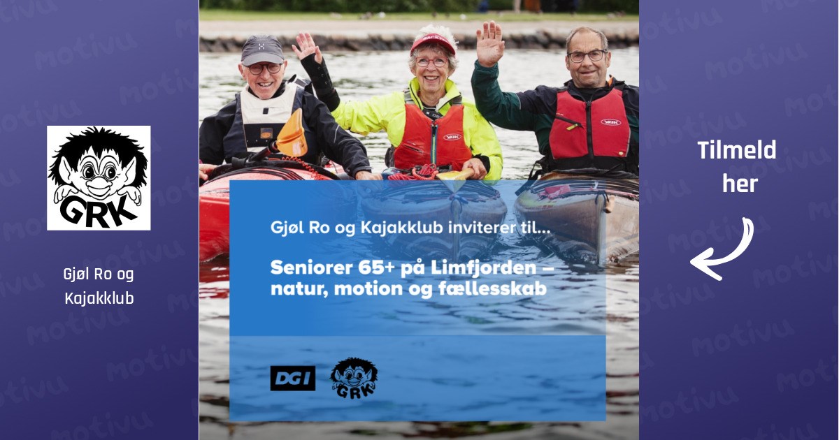 Seniorer 65+ på Limfjorden prøveforløb